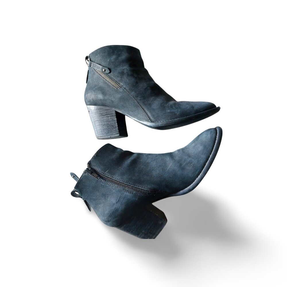 Blondo Nivada Waterproof Leather Boots Black Ankle Booties, 8M